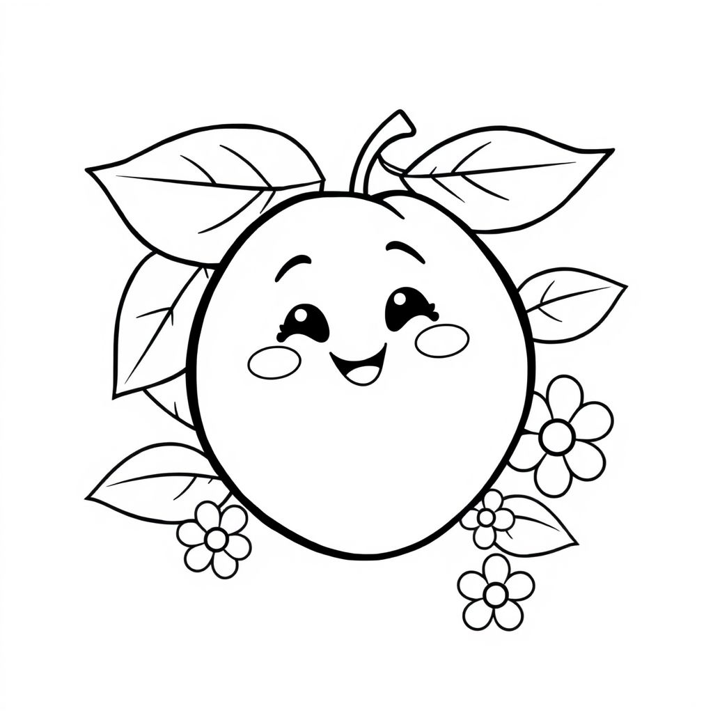Thỏa sức sáng tạo với hình tô màu quả xoài phong cách anime, nơi sắc màu tươi tắn hòa quyện cùng sự ngọt ngào của mùa hè!