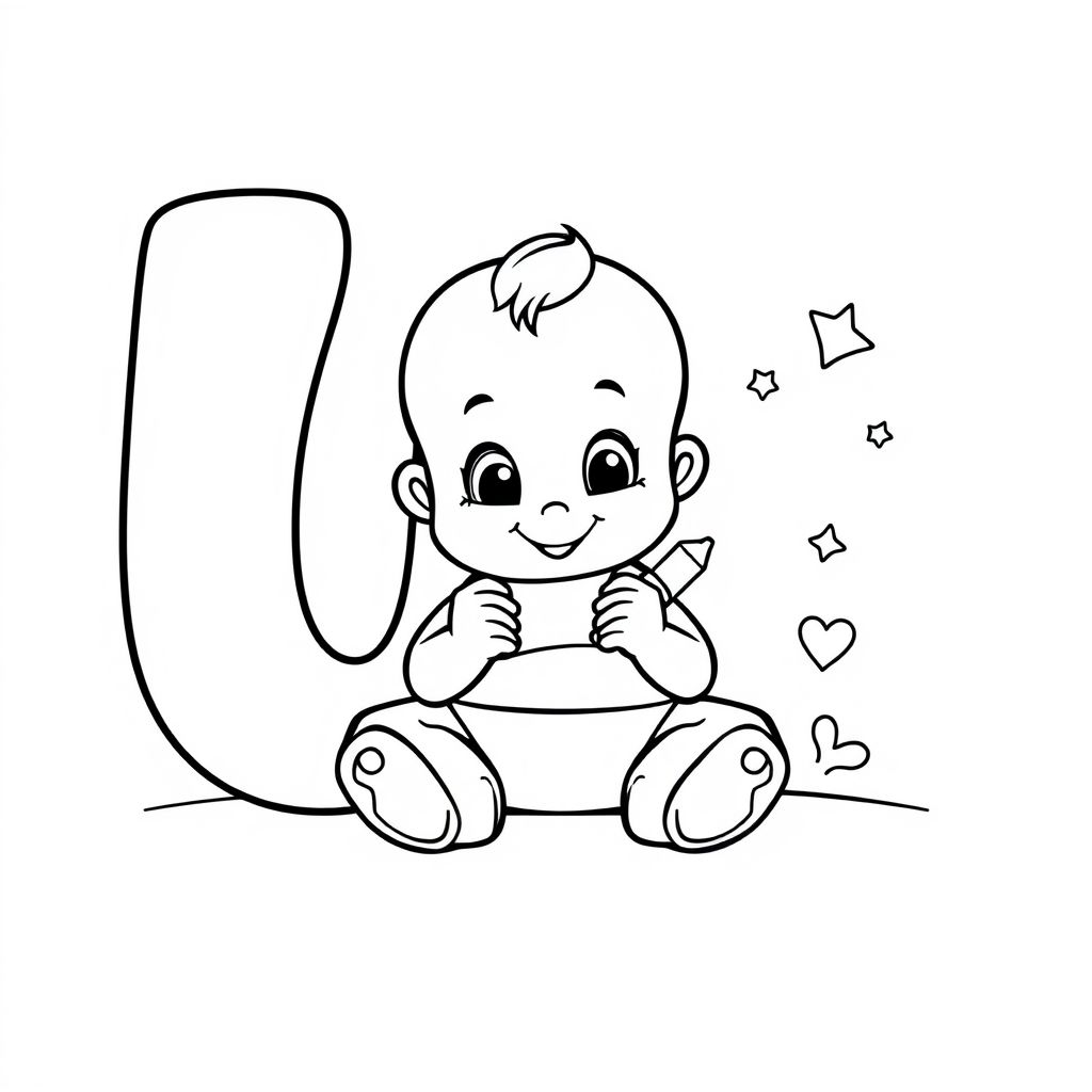 Chào mừng các bạn đến với thế giới màu sắc! Hãy cùng em bé khám phá hình tô màu chữ U đầy sáng tạo, nơi mỗi nét bút sẽ mang lại niềm vui và sự hứng khởi trong từng trang tô màu!