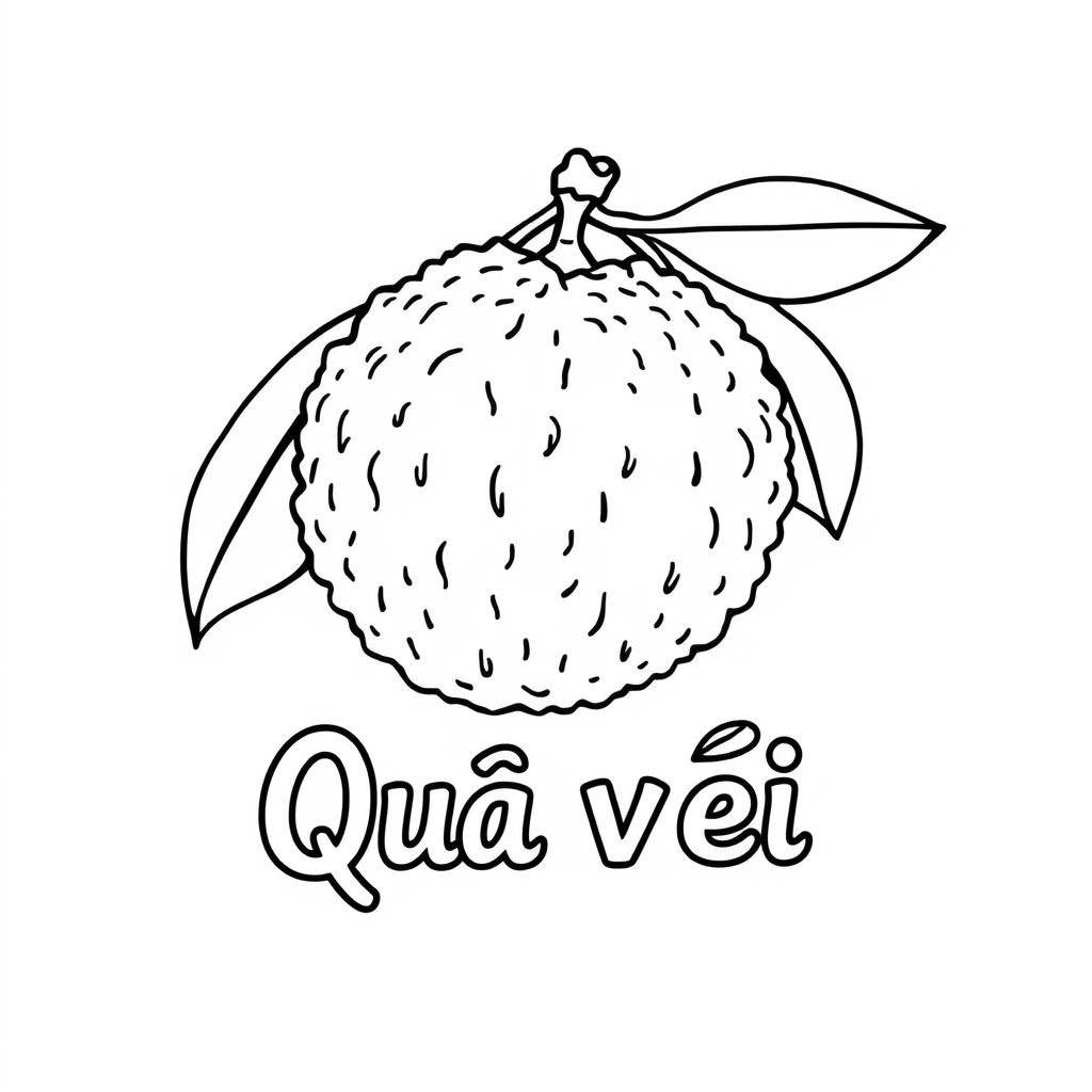 Khám phá thế giới sắc màu cùng hình tô màu quả vải! Hãy để trí tưởng tượng bay xa với những sắc thái tươi sáng và phong phú, kèm theo tên tiếng Việt để bạn dễ dàng nhận biết!