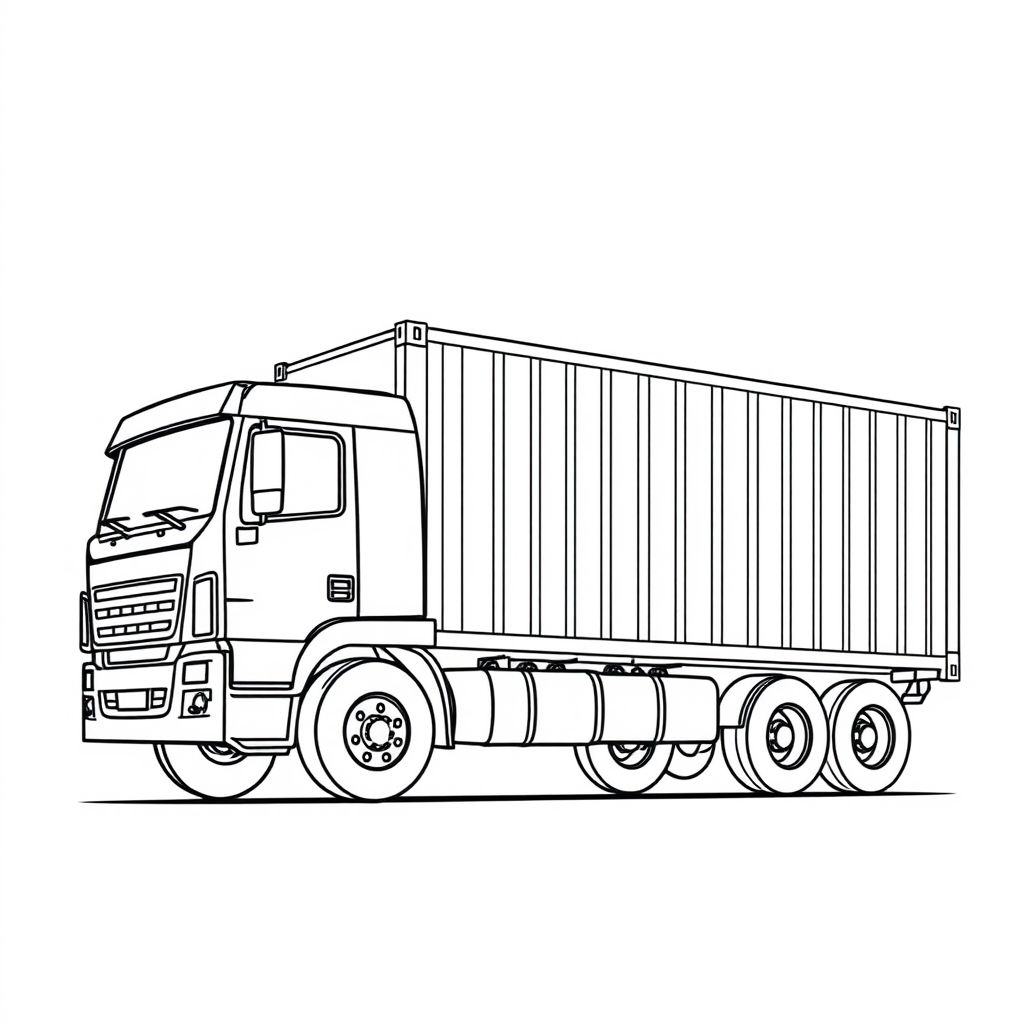 Khám phá thế giới vận tải với tranh tô màu xe tải container khổng lồ! Hãy thỏa sức sáng tạo và vui chơi cùng hình ảnh những chiếc xe container mạnh mẽ, chở đầy hàng hóa trên những cung đường rộng lớn.