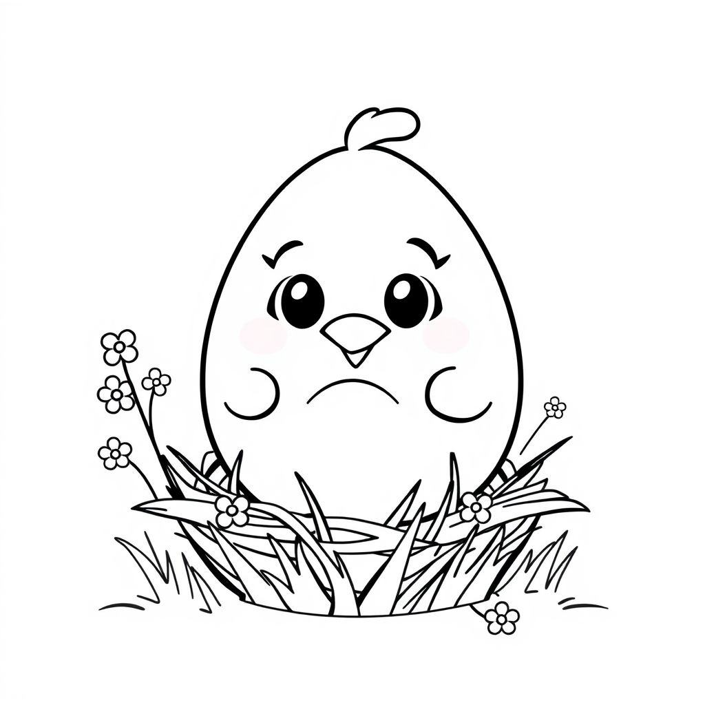 Khám phá thế giới vui nhộn với hình tô màu quả trứng gà dễ thương này! Sẵn sàng tạo nên những tác phẩm sáng tạo từ quả trứng tròn xoe và đáng yêu nhé!
