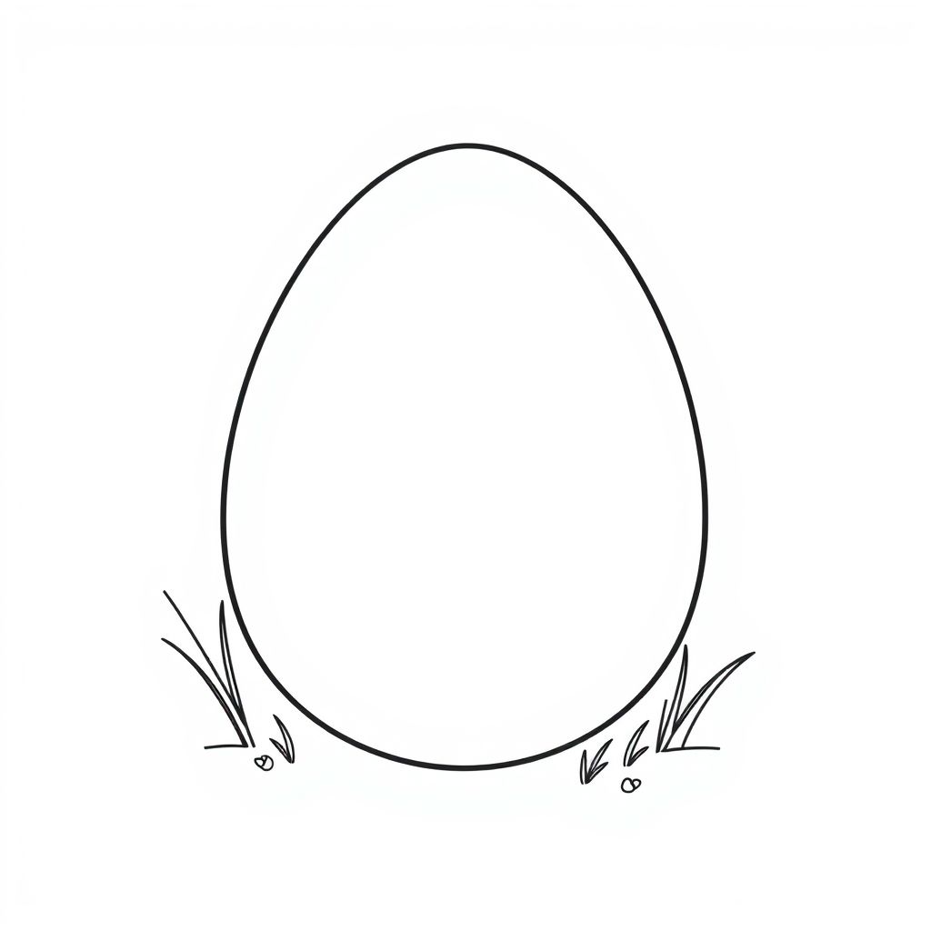 Khám phá thế giới vui nhộn của quả trứng gà khổng lồ qua bức tranh tô màu sinh động này!