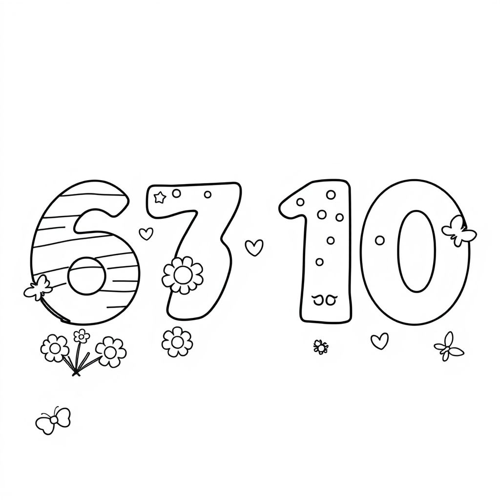 100+ mẫu hình tô màu Số đếm từ 6 đến 10 miễn phí cho bé - Tải và in miễn phí