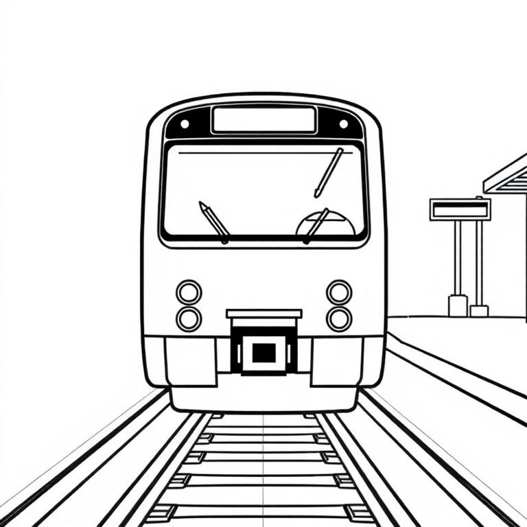 Khám phá thế giới với hình tô màu tàu điện ngầm sinh động, giúp bé yêu thích và hiểu thêm về hệ thống tàu điện trong thành phố.