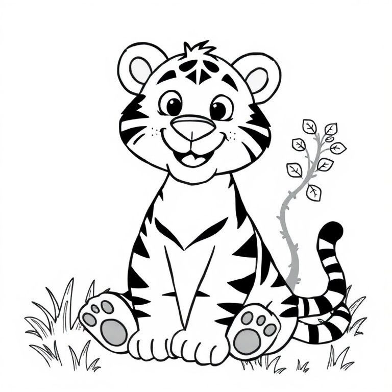 Hơn 90+ mẫu hình tô màu Hinh to mau con ho và Con hổ miễn phí cho bé - Tải về ngay