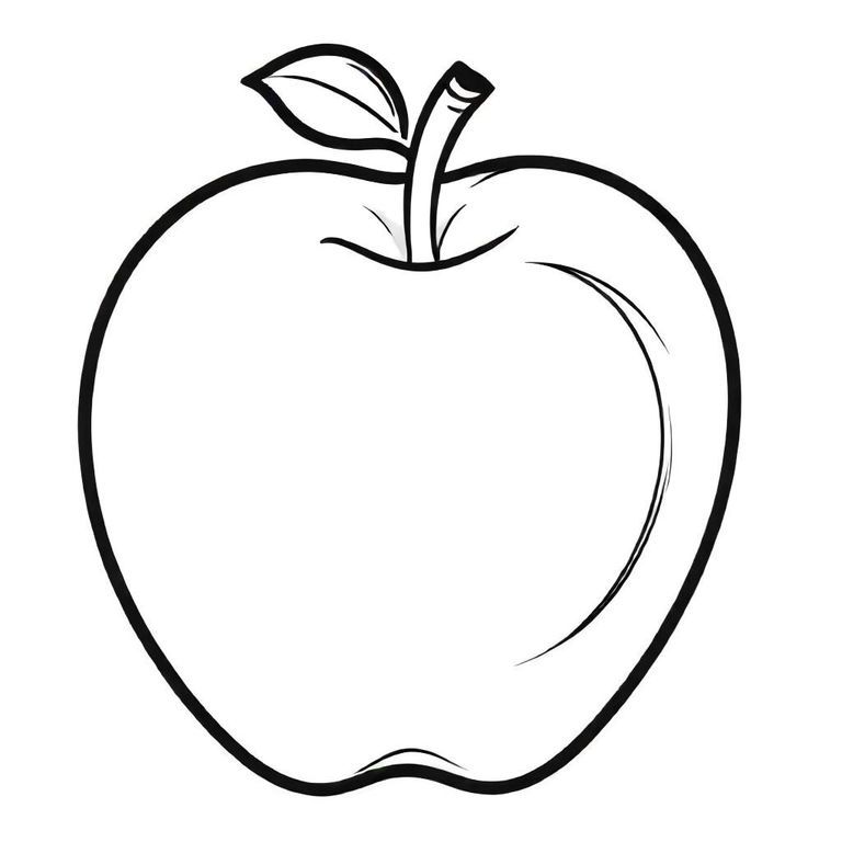 70+ mẫu hình tô màu quả táo cắn dở miễn phí cho bé - Tải và in dễ dàng