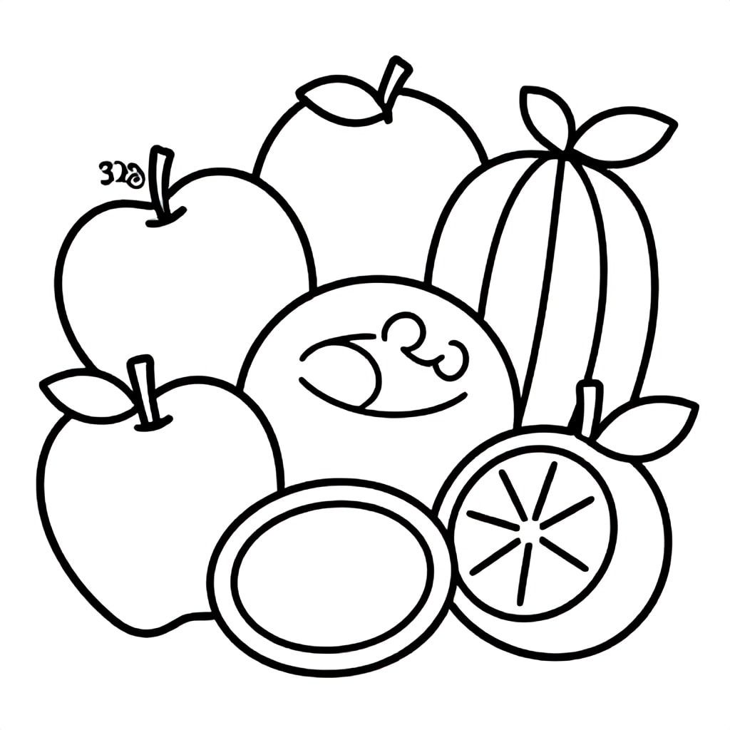120+ mẫu hình tô màu 328 và Trái cây miễn phí - Tải và in miễn phí cho bé